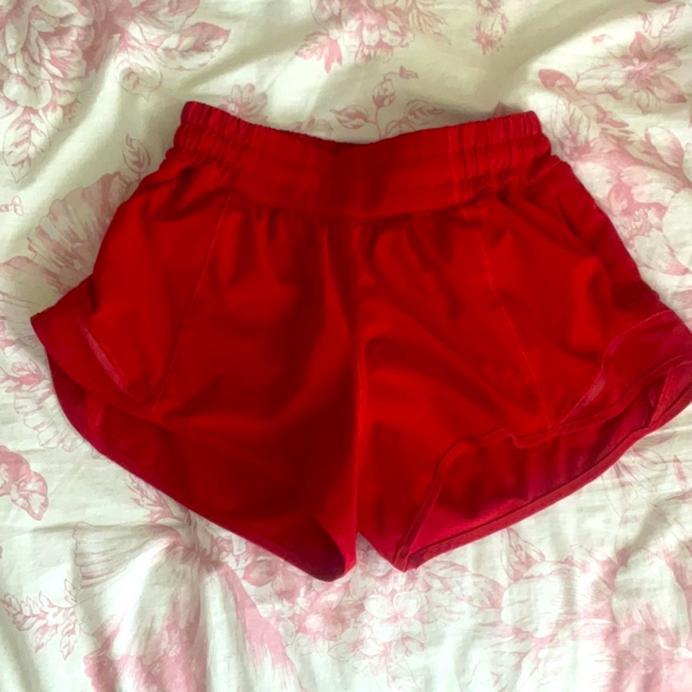 Lululemon Red Shorts